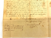 Hand Written Letter Anecdote About Massive Squirrel Hunt in 1823