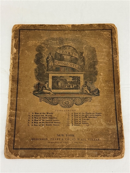 1841 Olneys School Atlas With Maps