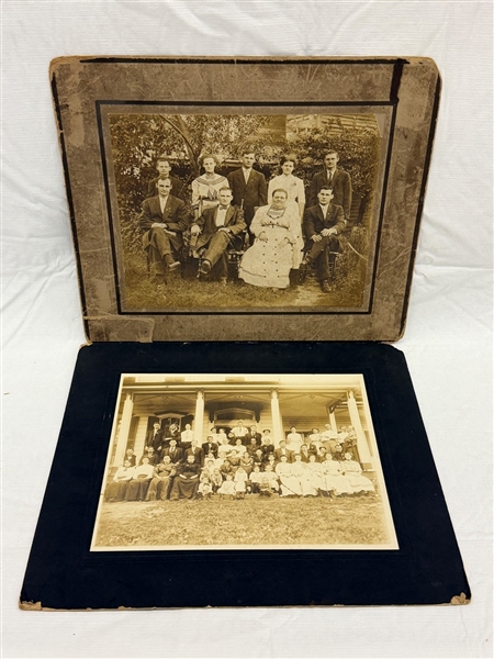 Turn of the Century Mounted Black and White Photos of the Gordon Family