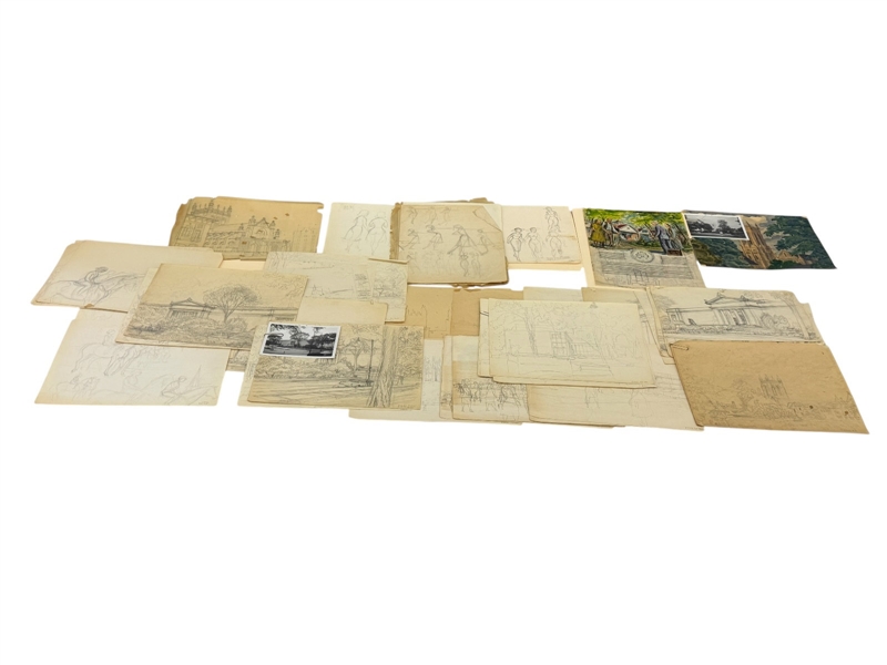 Edward Dobrotka Human Figure Studies and Architecture