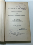 The Evolution of Man Volume II by Ernst Haeckel 1879 Personal Copy of Colonel John Hay