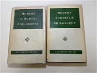 "Modern Thomistic Philosophy" by R.P. Phillips 1954 First Edition 6th Issue 2 Volume with Dust Jackets