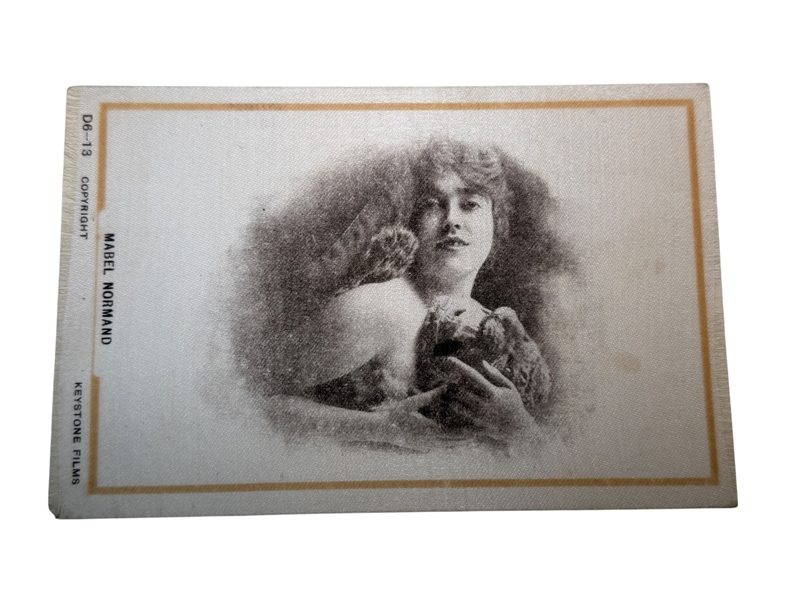 Full Silk Postcard of Mabel Normand Keystone Films