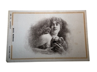 Full Silk Postcard of Mabel Normand Keystone Films