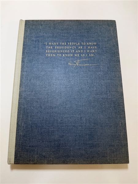 "Mr. President; The First Publication from the Personal Diaries...of Harry Truman" by William Hillman 1952 First Edition Inscribed and Signed by President Harry Truman