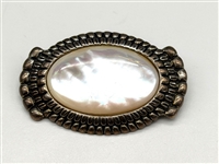 Carolyn Pollack Sterling Silver and Mother of Pearl Brooch