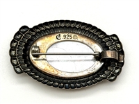 Carolyn Pollack Sterling Silver and Mother of Pearl Brooch