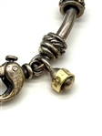 David Wysor Sterling Silver, 18k Gold Link Bracelet