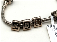 Pandora Sterling Silver Bracelet with 7 Charms