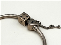 Pandora Sterling Silver Bracelet with 7 Charms
