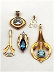 (5) 14k Gold Pendants