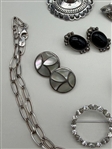 Large Group of Sterling Silver Jewelry