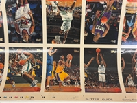 1996-1997 Topps Uncut Basketball Card Sheet Kobe Bryant Rookie Card