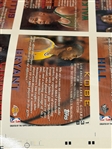 1996-1997 Topps Uncut Basketball Card Sheet Kobe Bryant Rookie Card