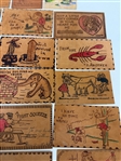 (33) Leather Postcards