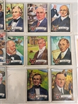 (17) 1956 Topps President Cards, (41) Flag & Battalion Silks