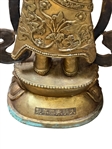 Large Brass Deity Sculpture of Padmapani Holder of the Lotus