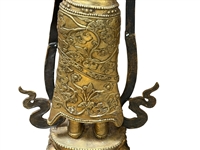 Large Brass Deity Sculpture of Padmapani Holder of the Lotus
