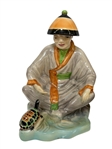 Pair Goldscheider Chinese Wonderland Porcelain Figurines by Katharine Waldren