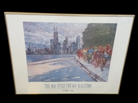 "The Old Style Chicago Marathon" Poster 1990