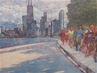 The Old Style Chicago Marathon Poster 1990