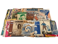 (254) Pieces Vintage Sheet Music with Great Cover Art