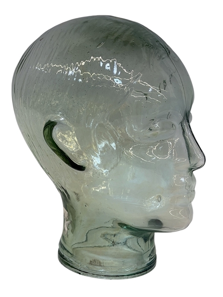 Clear Glass Mannequin Display Head