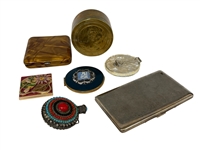 Group of Compacts and Dresser Items