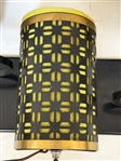 (3) Mid Century Modern Fiberglass Insert Shade Wall Sconces