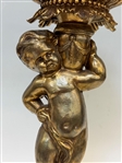 Bradley & Hubbard Brass Figural Lamp With Putti Detail