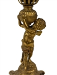 Bradley & Hubbard Brass Figural Lamp With Putti Detail