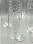 (6) Fostoria Glass Champagne Flutes