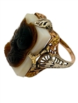 14k Gold Cameo Ring