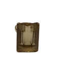 14k Gold Ring with Emerald Cut Citrine