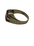 14k Gold Art Deco Ruby Ring