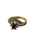 14k Gold Ring with Ruby and Diamonds