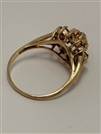 14k Gold Ring with Rubies and Diamonds