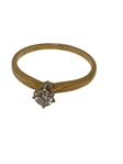 (2) 14k Gold Diamond Rings