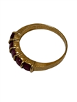 (2) 10k Gold Ruby Rings