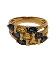 (2) 10k Gold Rings with Sapphires