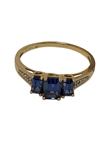 (2) 10k Gold Rings with Sapphires