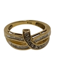 (3) 10k Gold Rings with Diamonds