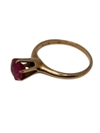 (2) 10k Gold Rings with Rubies
