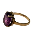 (2) 10k Gold Rings with Amethysts