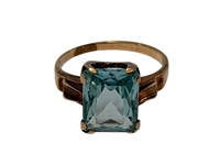 (3) 10k Gold Rings with Blue Gemstones