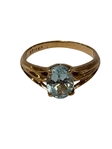 (3) 10k Gold Rings with Blue Gemstones