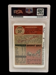 PSA Graded Eddie Mathews Topps Authentic Autograph #8/512 