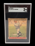 1933 Goudey Lafayette Thompson #13 SGC Graded 2