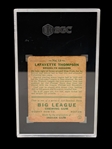 1933 Goudey Lafayette Thompson #13 SGC Graded 2