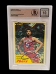 1981-82 Topps Julius Erving #30 Authentic Autograph SGC Graded 10